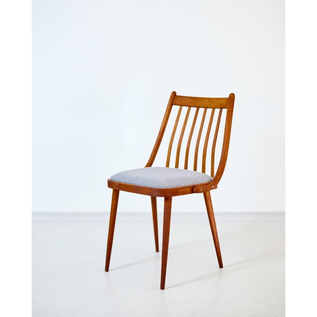 Wooden Chairs by Gabriel Frigyes, 1970s, Set of 4 For Sale - Image 4 of 7