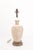 Mid-Century Modern Pair of 1960s Italian Cream Bristolia Ceramic Relief Table Lamps For Sale - Image 3 of 11
