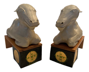 Saya Moriyasu Ceramic Camel - a Pair