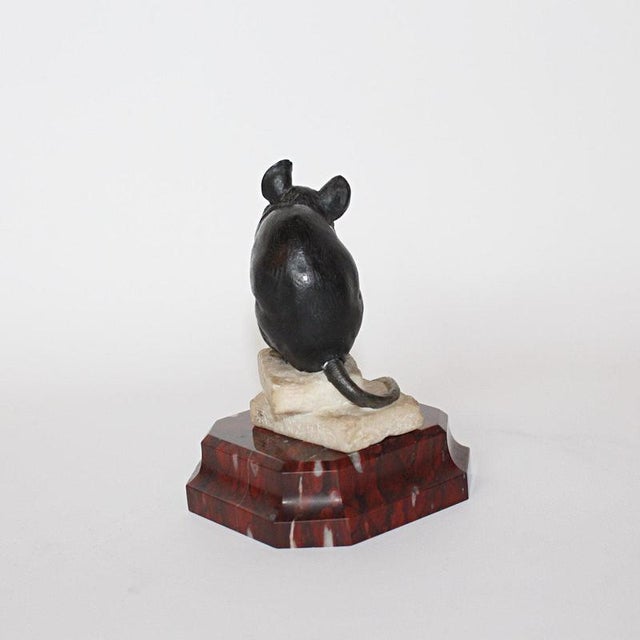 Charles Valton, Mouse, 1890s, Alabaster For Sale - Image 5 of 9