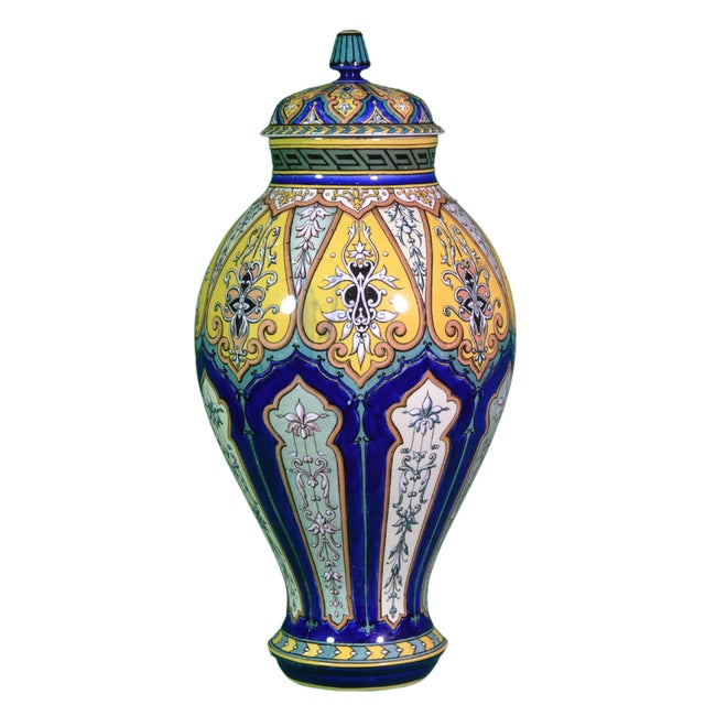 Antique Vases from Sarreguemines, 1890, Set of 2 For Sale - Image 9 of 9