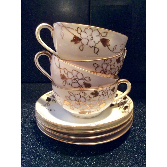 Antique Hand Painted Gold Moriage Japanese Tea Set Chairish