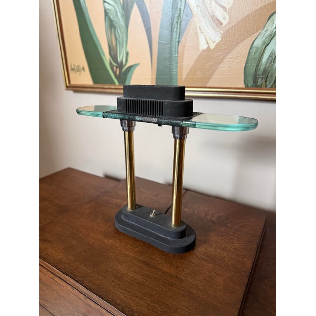 1980s Memphis Style Bankers Desk Lamp by Robert Sonneman for George Kovacs For Sale In Houston - Image 6 of 12