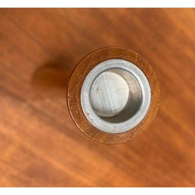 Vintage Danish Teak Candleholders, Set of 2 For Sale - Image 14 of 18