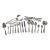 1980s Silver Plated 12 Pair Fish Eaters, Fish Forks & Fish Knives, Leighton - 24 pcs For Sale