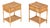 French Riviera Nightstands in Bamboo, Rattan and Wicker, Italy, 1970s, Set of 2 For Sale