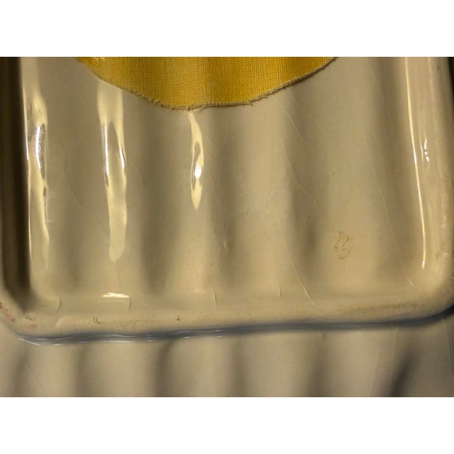 Vintage Majolica Asparagus Platter Olfaire Portugal For Sale - Image 10 of 10