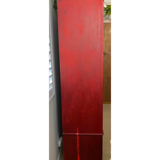 Edwardian Art Nouveau Armoire | Painted Oak Wardrobe | Office Armoire | c. 1900–1910 Stunning antique Edwardian armoire in...