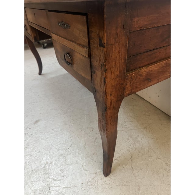 Marquetry Provincial Desk in Cherrywood For Sale - Image 9 of 18