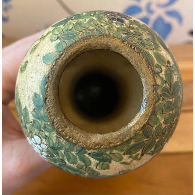 Late 20th Century Japanese Satsuma Vase With Fish For Sale - Image 11 of 12