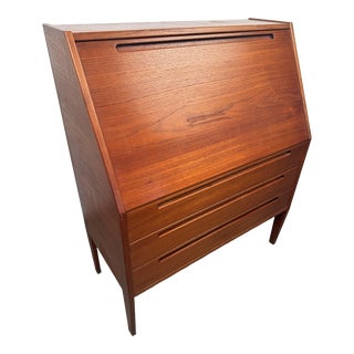 Teak Secretary Desk by Nils Jonsson for Hjn Mobler For Sale