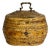 Antique French Tramp Art Birch Box With Scalloped Edge For Sale