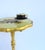 Wood Gold Giltwood Scalloped Side Accent Table With Floral Top, Late 20th Century For Sale - Image 7 of 15