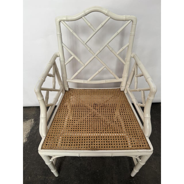 Chippendale style armchair with cane seat. Good condition, cane seat intact.