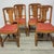 1920s Set of 4 Antique English Oak Dining Chairs With Geometric Backs, Circa 1920s For Sale - Image 5 of 6