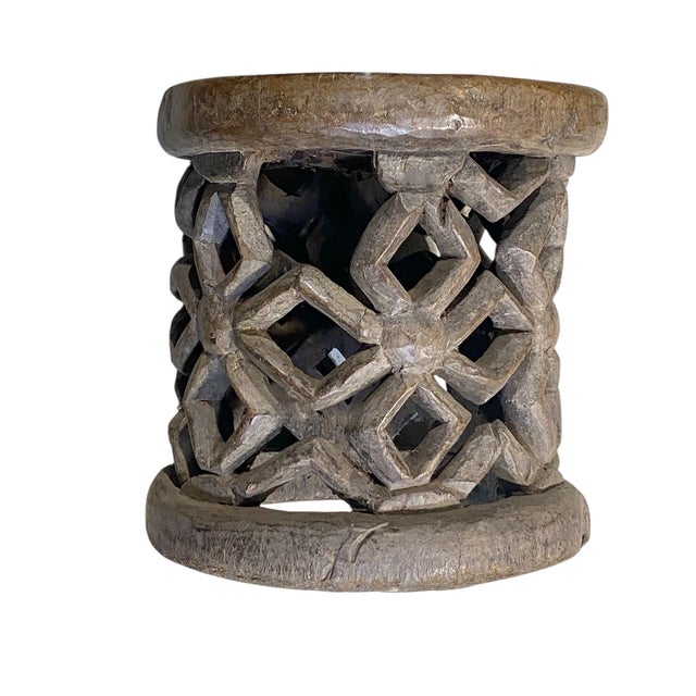 Vintage African Bamileke Wood Stool/Table 12.5" H For Sale - Image 9 of 12