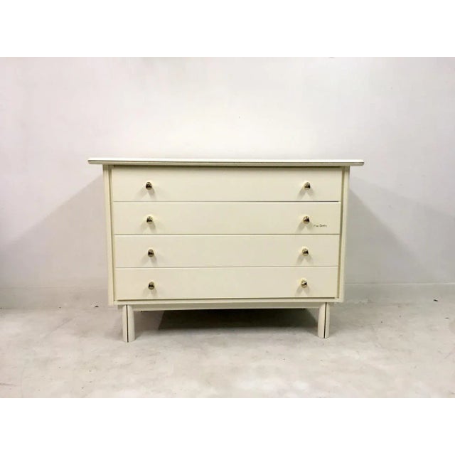 Ivory Chest of Drawers by Pierre Cardin, 1980s For Sale - Image 8 of 10