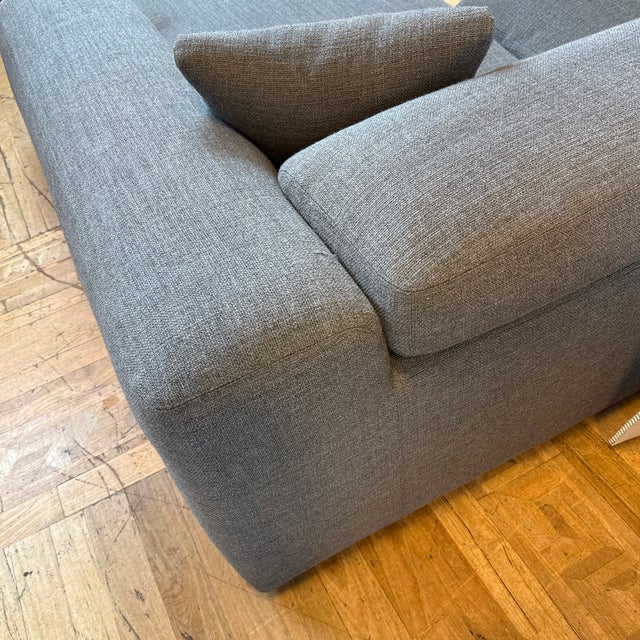 Gray Matthew Hilton for Design Within Reach Kelston Right Chaise Sectional Sofa For Sale - Image 8 of 12