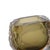 2020s Dusty Olive Crystalized Glass Vase- Short For Sale - Image 5 of 11