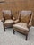 English Pair of Henredon Leather Armchairs For Sale - Image 3 of 18