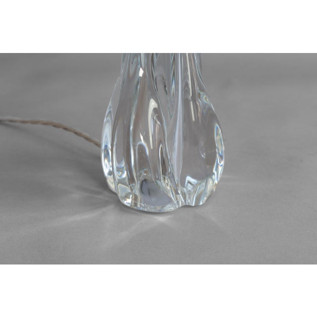 Glass Table Lamp from Crystal Ile De France, 1950s For Sale - Image 7 of 9