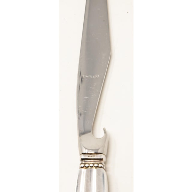 Georg Jensen Mid 20th Century Georg Jensen Acorn Pronged Bar Knife For Sale - Image 4 of 6