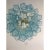 Contemporary Murano Style Glass Turquoise Chandeliers - a Pair For Sale - Image 9 of 12