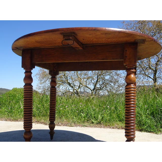 Walnut Top Flap Table For Sale - Image 15 of 18