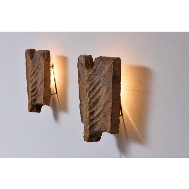 Ceramic Palme Wall Lamps by Georges Jouve, 1960s, Set of 2, in Very Good conditions. Designed 1960 to 1969 I have official...