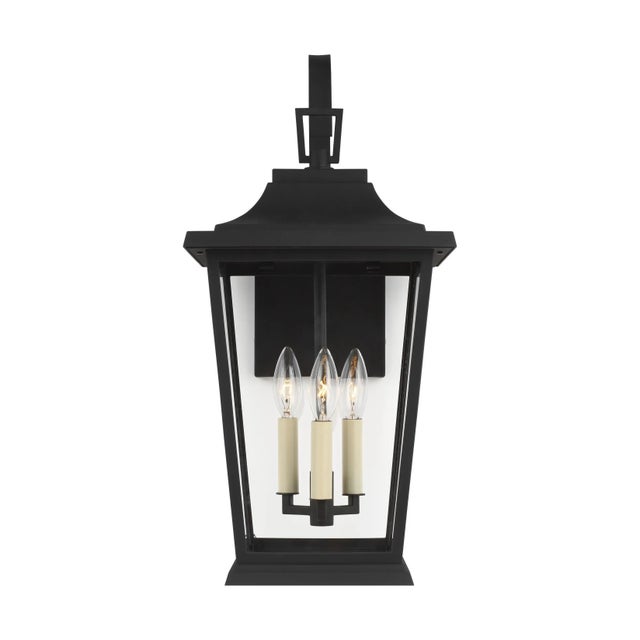 2020s Sean Lavin by Visual Comfort Studio Warren Medium Lantern, Textured Black For Sale - Image 5 of 5