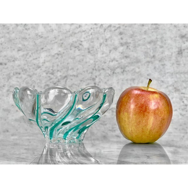 An Italian Sommerso Green Spiraled Art Glass Bowl, c. Mid 20th Century. This Bowl would look exceptional while displayed...