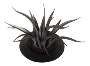 Large Patinated Sculpture of a Plant