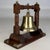 Early 20th Century Antique English Edwardian Nautical Brass Bell with Oak Stand, 1900s For Sale - Image 5 of 12