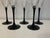 Cristal d' Arques Luminarc D’arques France Black Stem Champagne Flutes, a Set of 5 For Sale - Image 4 of 9