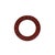 Vintage Circular Red Hand Painted Tortoiseshell Mirror Frame For Sale - Image 4 of 9
