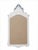 White Vintage Rococo Style Blue and White Chinese Style Mirror/Wall Mirror For Sale - Image 8 of 9