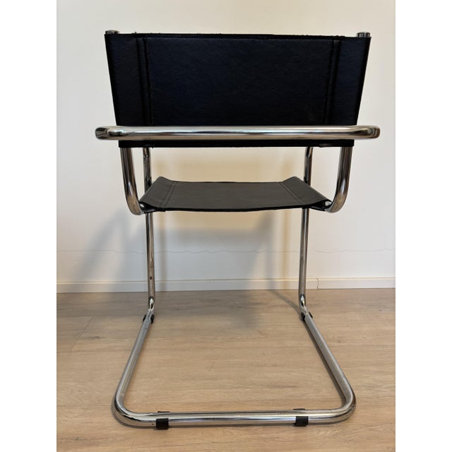 Black Vintage Dining Chair, Czechoslovakia, 1980s For Sale - Image 8 of 12