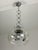 Silver Glass and Steel 3-Light Pendant, Italy, 1970s For Sale - Image 8 of 8