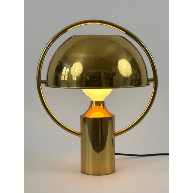 Gold Mid-Century Table Lamp by Günter Schulz for Florian Schulz, Germany, 1970s For Sale - Image 8 of 18