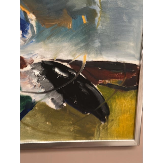 Holger Karlson, Swedish Composition, 1960s, Oil on Canvas, Framed For Sale - Image 10 of 18