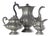 1830's Dixon & Son Pewter Coffee Pot, Creamer and Sugar For Sale