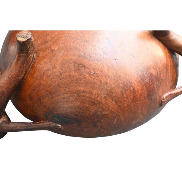 Large Ceremonial Wooden Bowl For Sale - Image 6 of 9