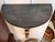 Metal Steel and Marble Wall Console With Scrolled Bracket For Sale - Image 7 of 7
