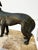 Bronze Antique French Art Deco Borzoi Bookends on Marble Bases – Pair, Sourced in Paris For Sale - Image 8 of 10