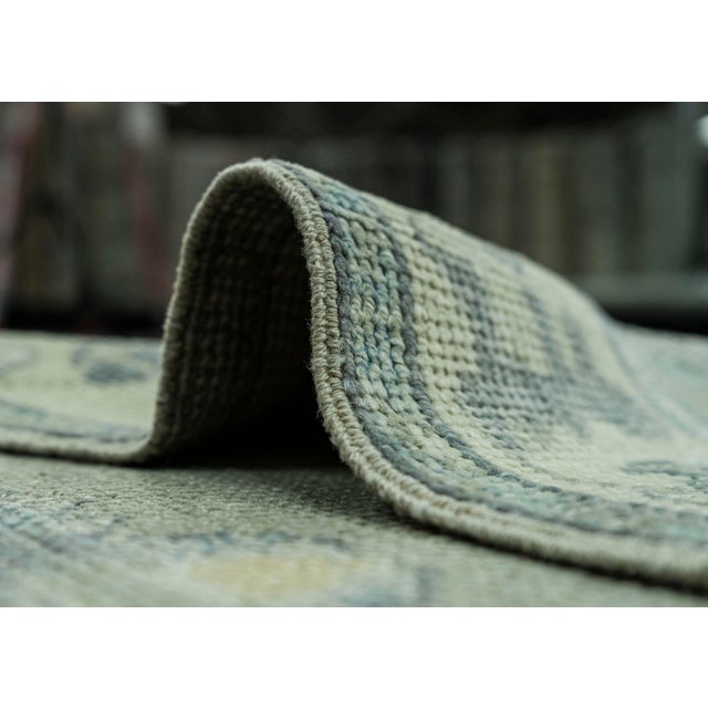 Textile Turkish Oushak Rug 2'9"x 9'6" #19046 For Sale - Image 7 of 8