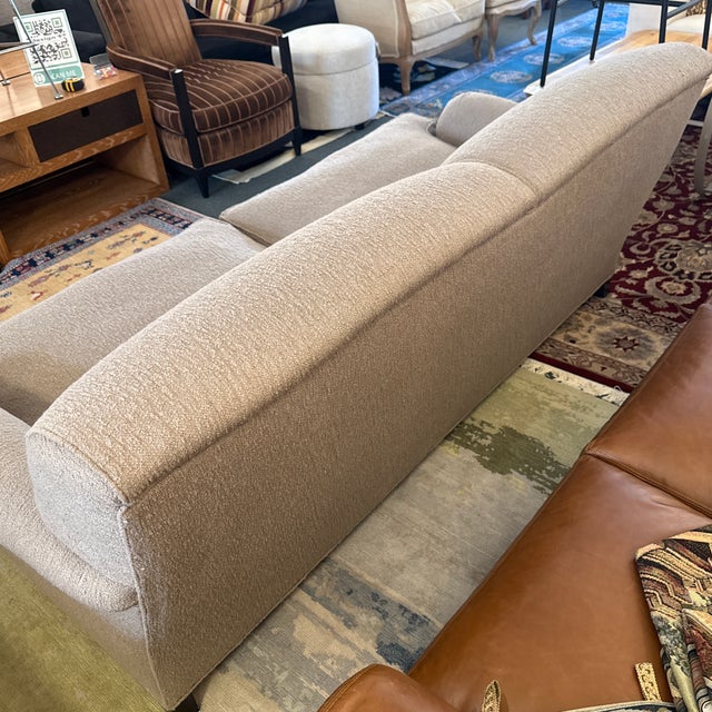 J. Fitzgerald English Traditional Rolled Arm Sofa on Casters For Sale - Image 12 of 12