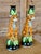 Vintage Regency Leopard Figural Ceramic Candlestick Holders Manner of Lynn Chase-Pair For Sale - Image 11 of 12
