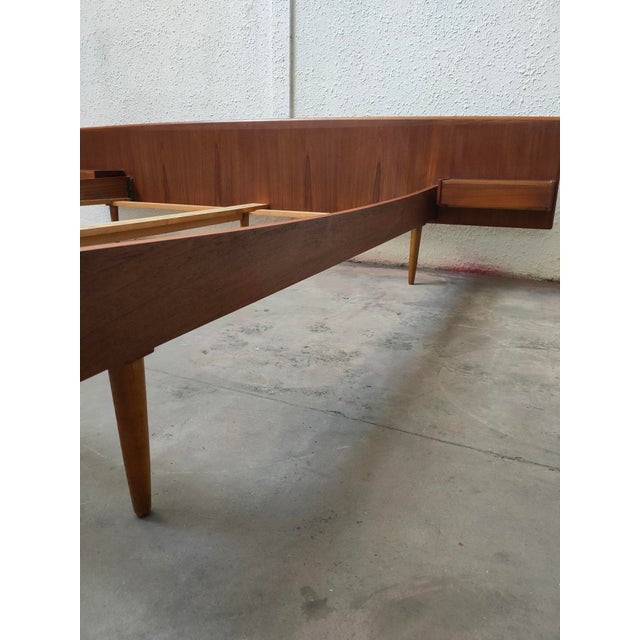 Mid-Century Modern Swedish Teak Bed, 1970 For Sale - Image 9 of 13