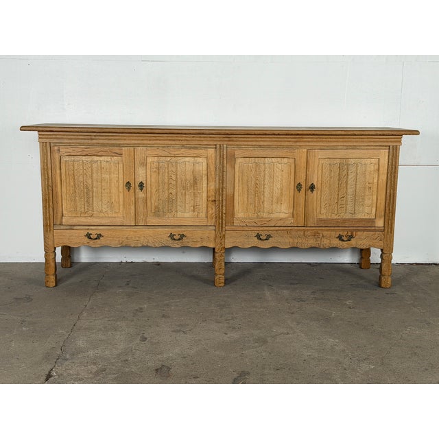 Vintage Danish Brutalist Oak Sideboard, 1960s For Sale - Image 10 of 10