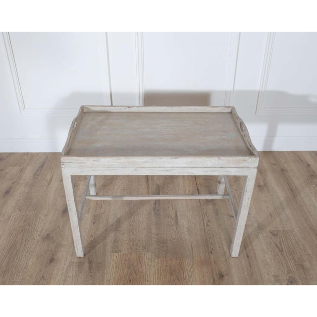 Wood Swedish Painted Tray Table / Coffee Table, Circa 1920 For Sale - Image 7 of 8
